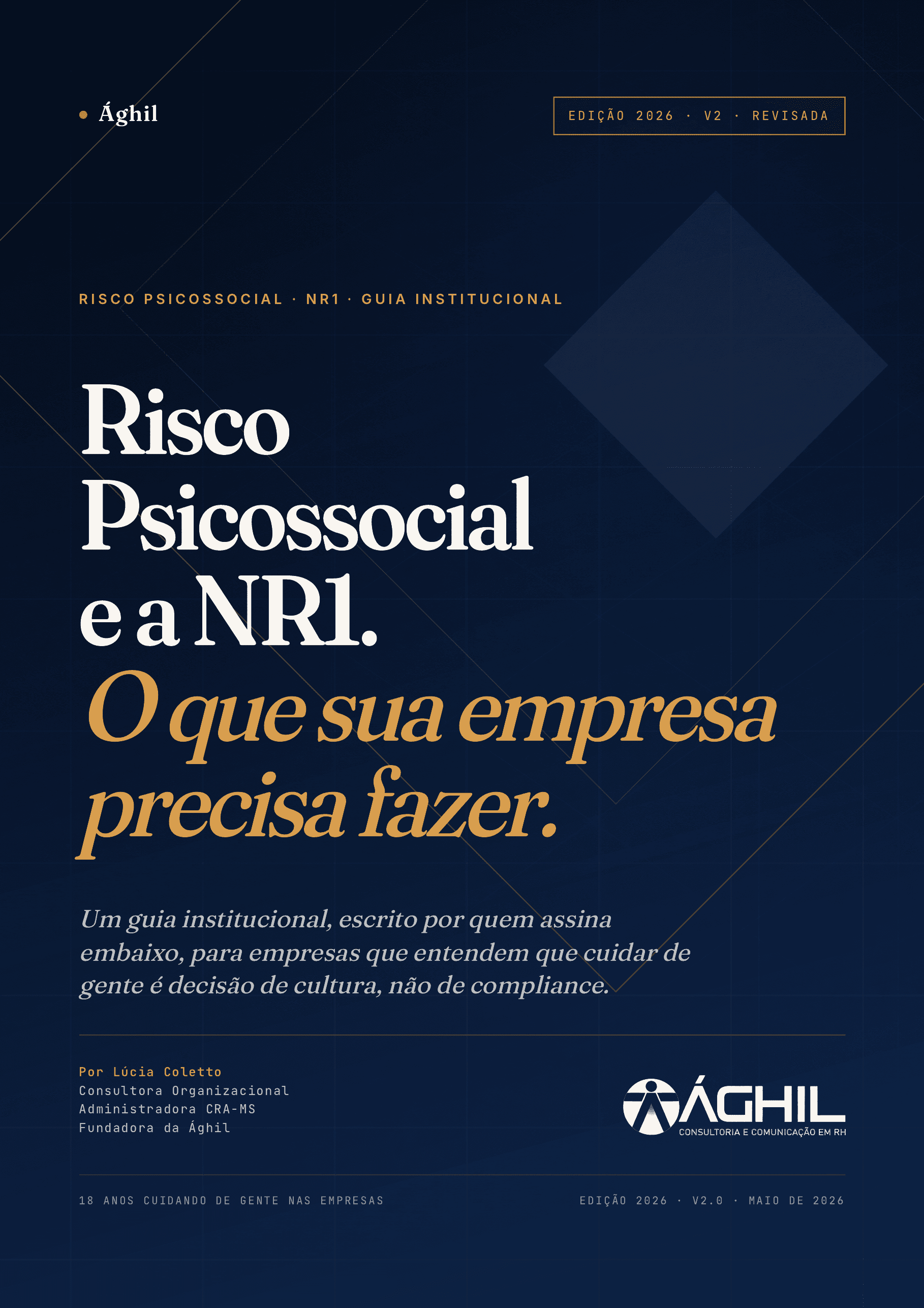 Capa do ebook Risco Psicossocial NR1 2026